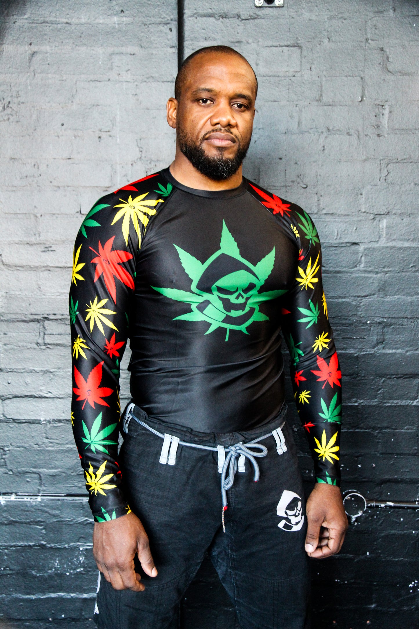 Colourful Leaf Long Sleeve Rashguard