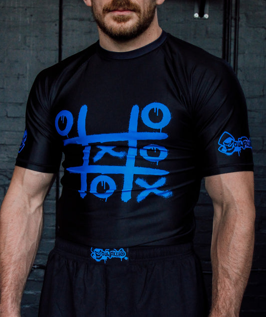 Tic-Tac-Toe Rashguard Blue